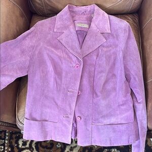 Women's Purple Suede Jacket
